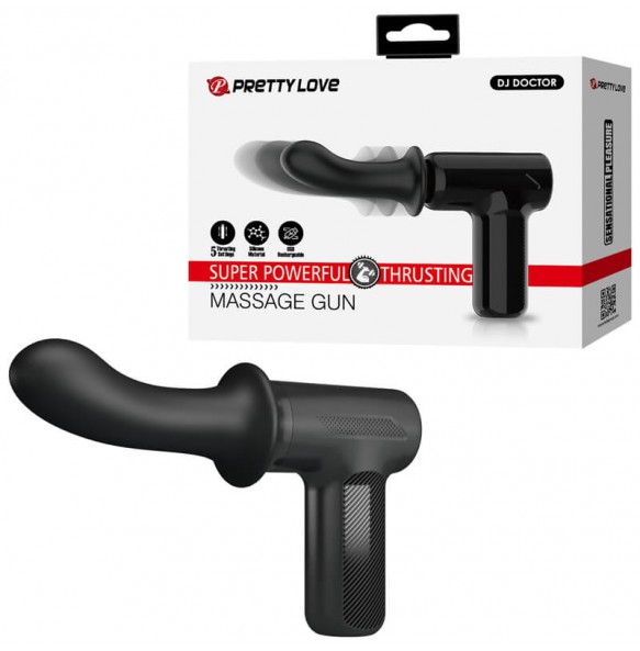 Pretty Love - DJ DOCTOR Fully Automatic Thrusting Massage Gun (Chargeable - Black) Pretty Love - DJ DOCTOR Fully Automatic Thrusting Massage Gun (Chargeable - Black)